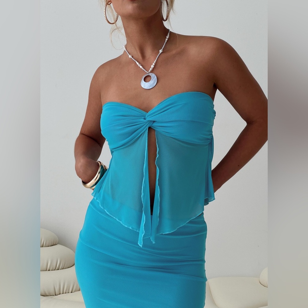 Princess Polly Saracho Set Blue - Picture 3 of 5